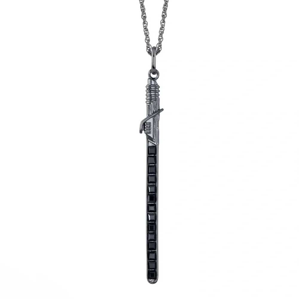 Star Wars X RockLove Darksaber Crystal Lightsaber Necklace NWT - Picture 3 of 8